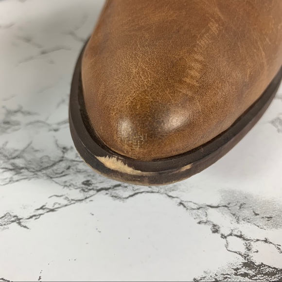 Steve Madden Ajay Brown Leather Ankle Bootie 10M - Picture 7 of 11